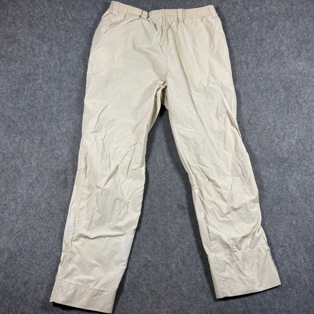 Vintage Patagonia Gi III Pants Mens Large Tan Beige Nylon Elastic Waist Hiking *